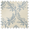 Trellis Prints, Vine and Bloom Romsey Raffs Blue - Twist&Fit Roman Blind